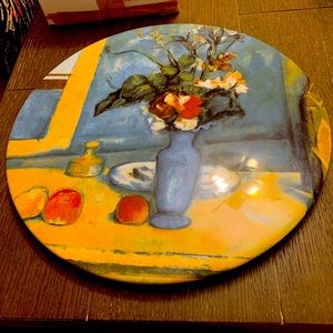Magnificent 15 1/4” Large Serving/Display Ceramic Plate.  Paul Cezanne Art